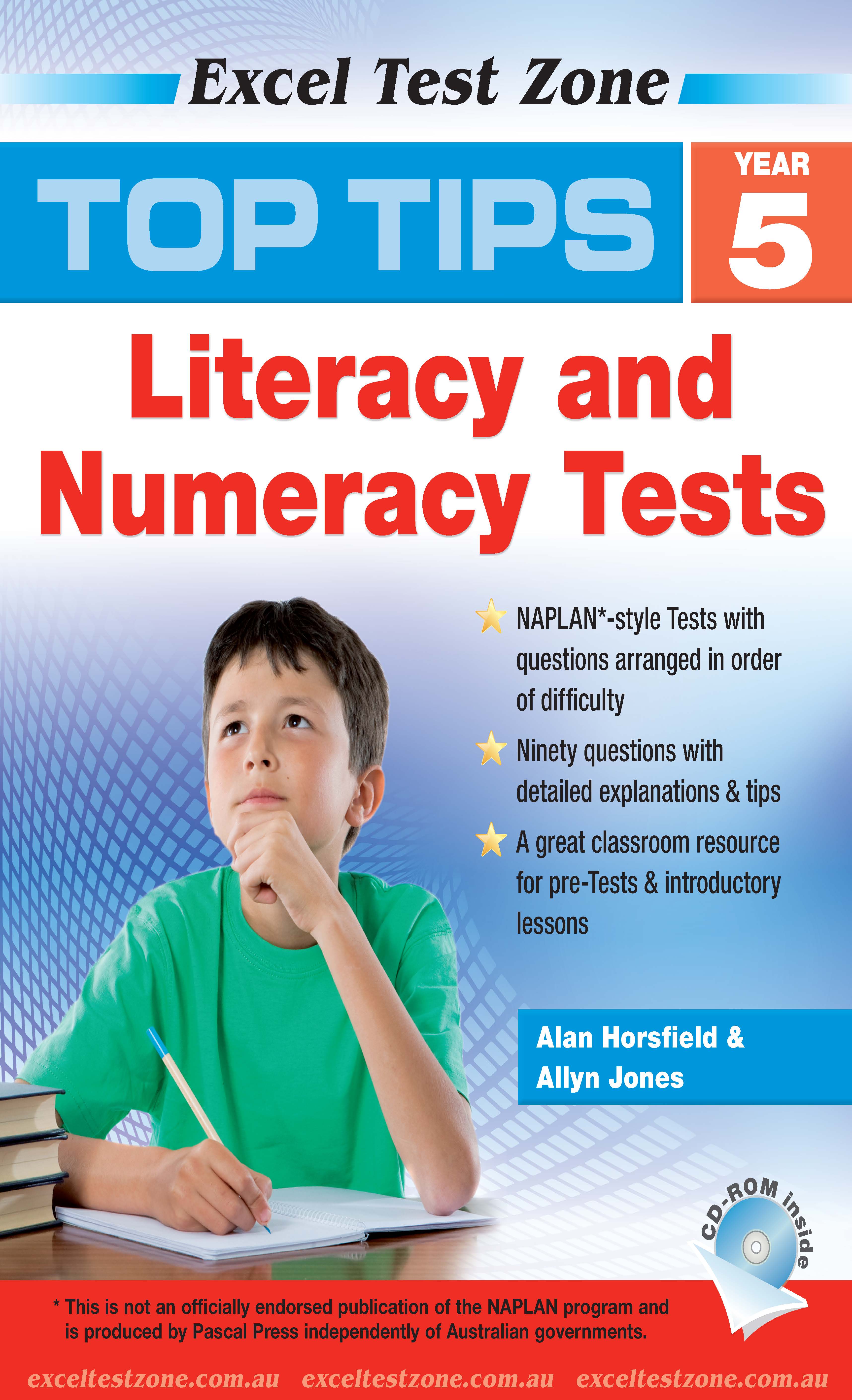 Picture of Excel Test Zone Top Tips NAPLAN*-style Literacy and Numeracy Test + CD-ROM Year 5