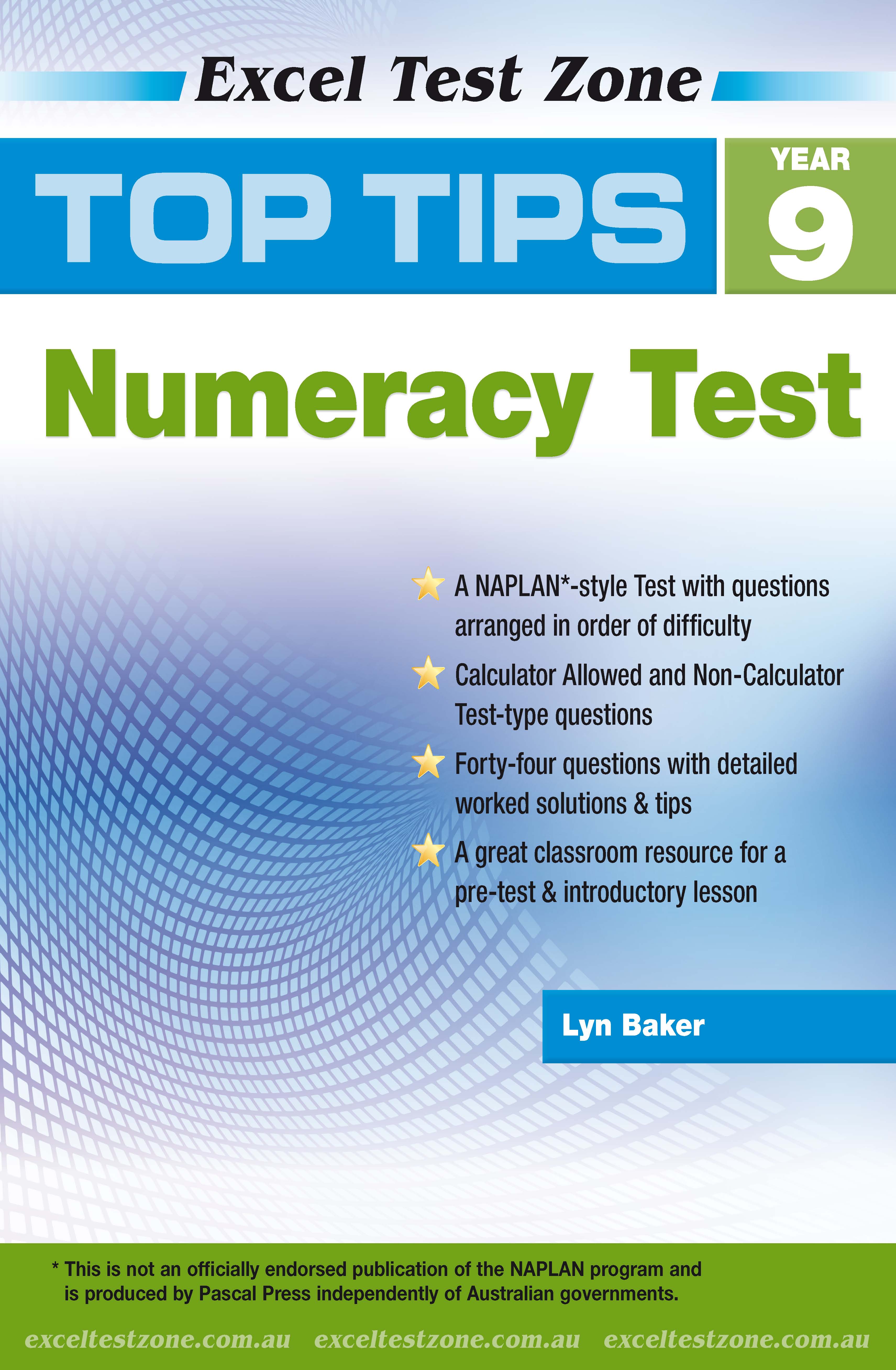 Picture of Excel Test Zone Top Tips NAPLAN*-style Numeracy Test Year 9