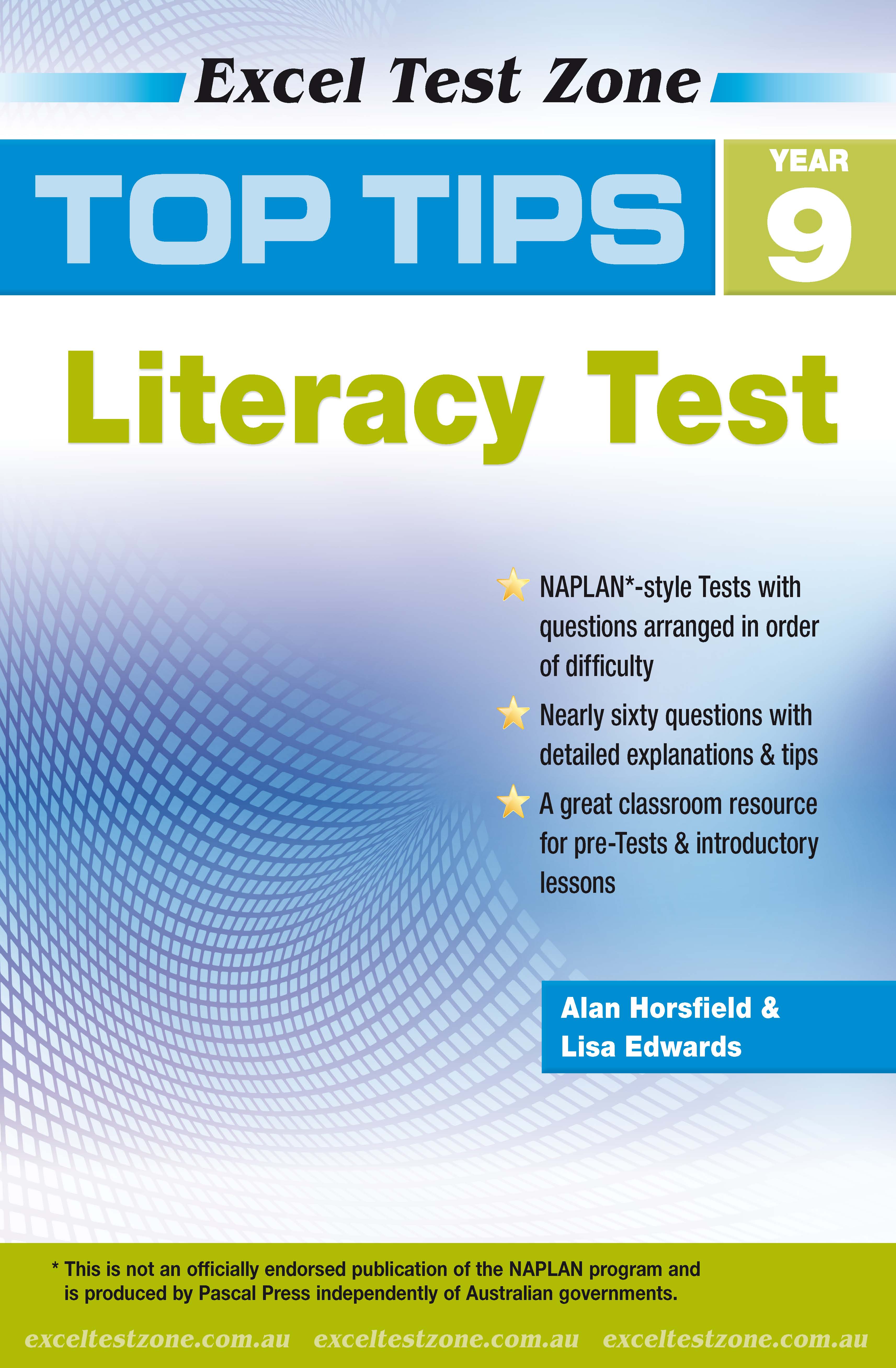 Picture of Excel Test Zone Top Tips NAPLAN*-style Literacy Test Year 9