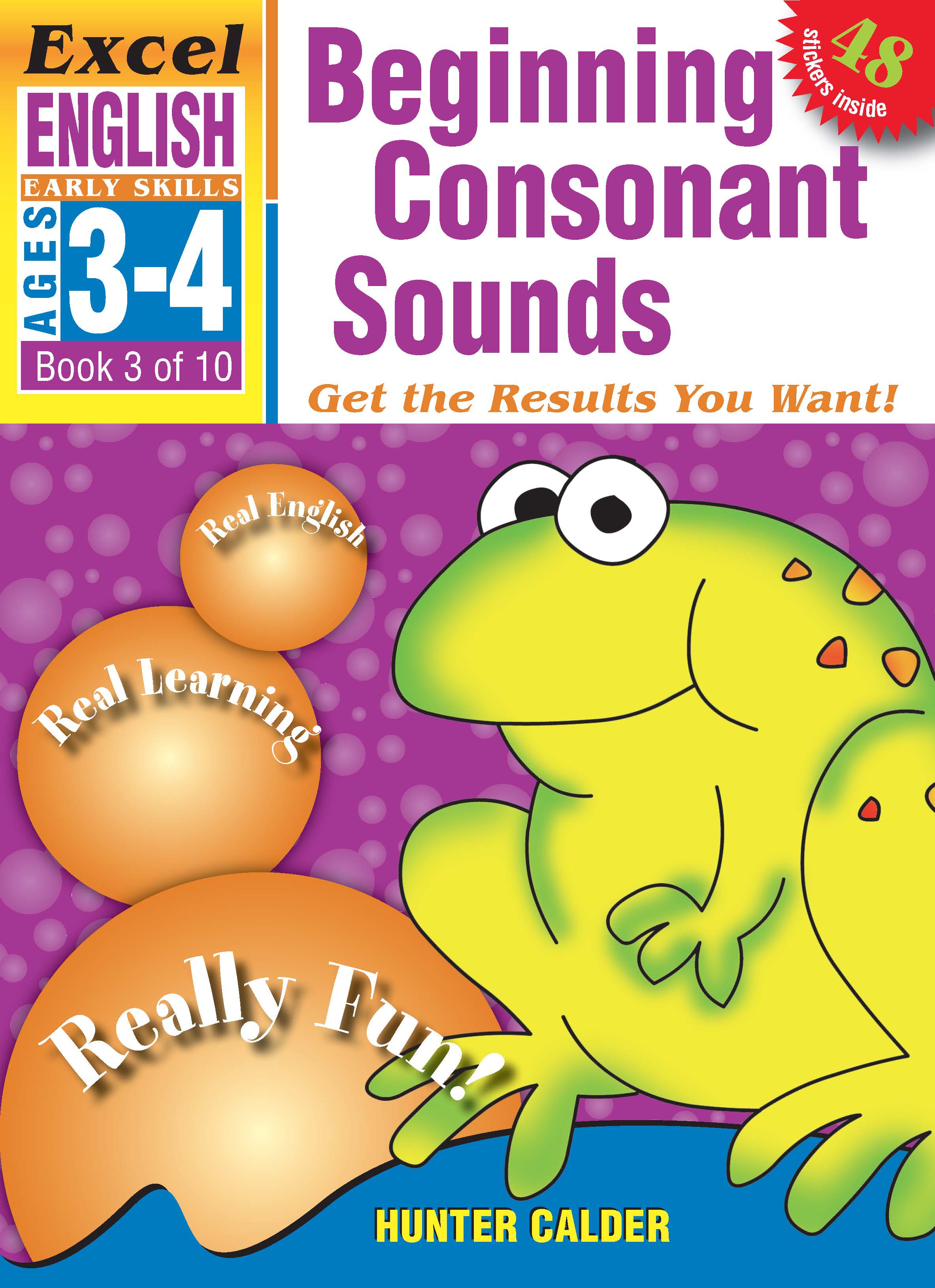 Picture of Excel Early Skills English Book 3: Beginning Consonant Sounds Ages 3-4