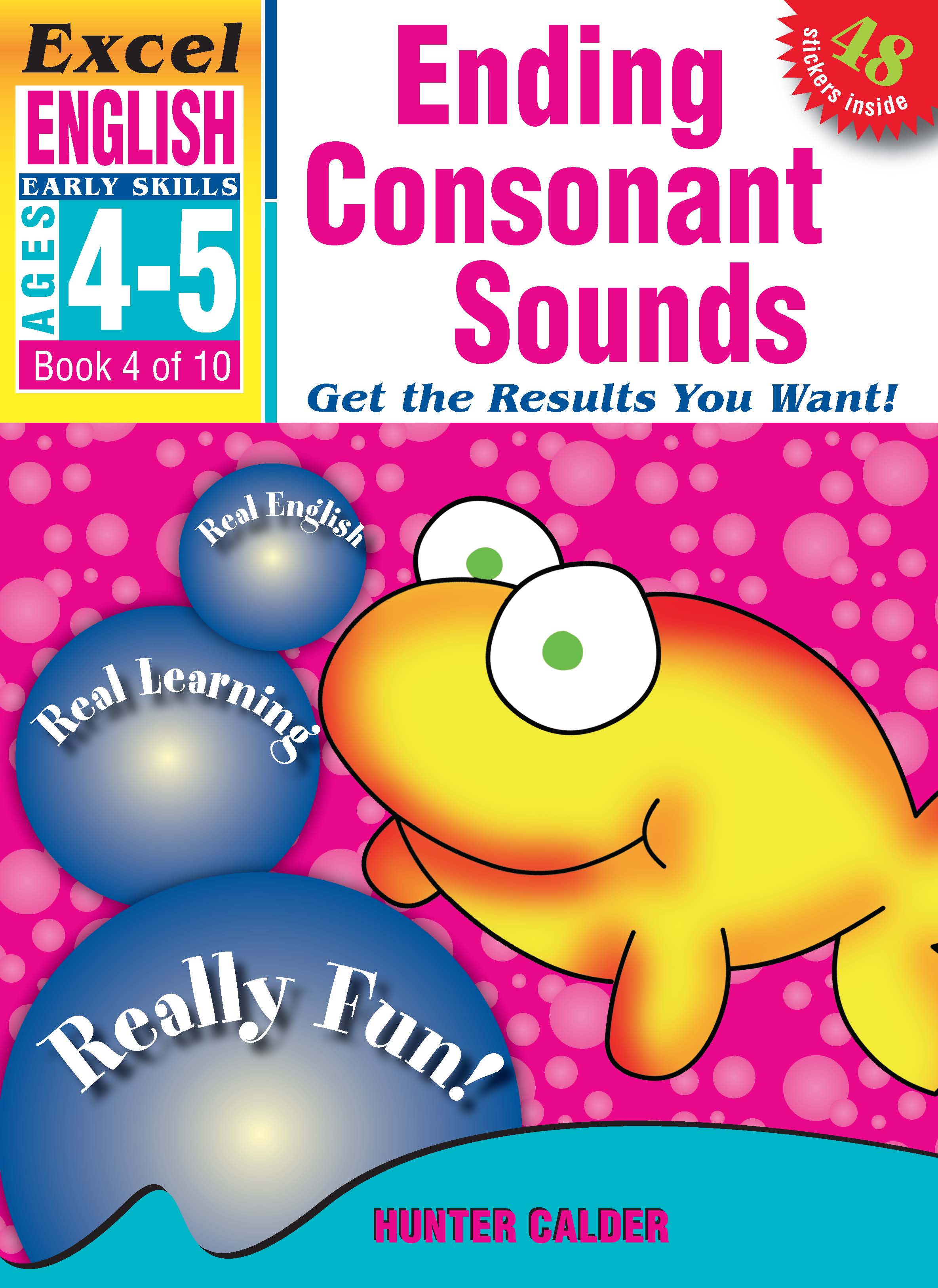 Picture of Excel Early Skills English Book 4: Ending Consonant Sounds Ages 4-5