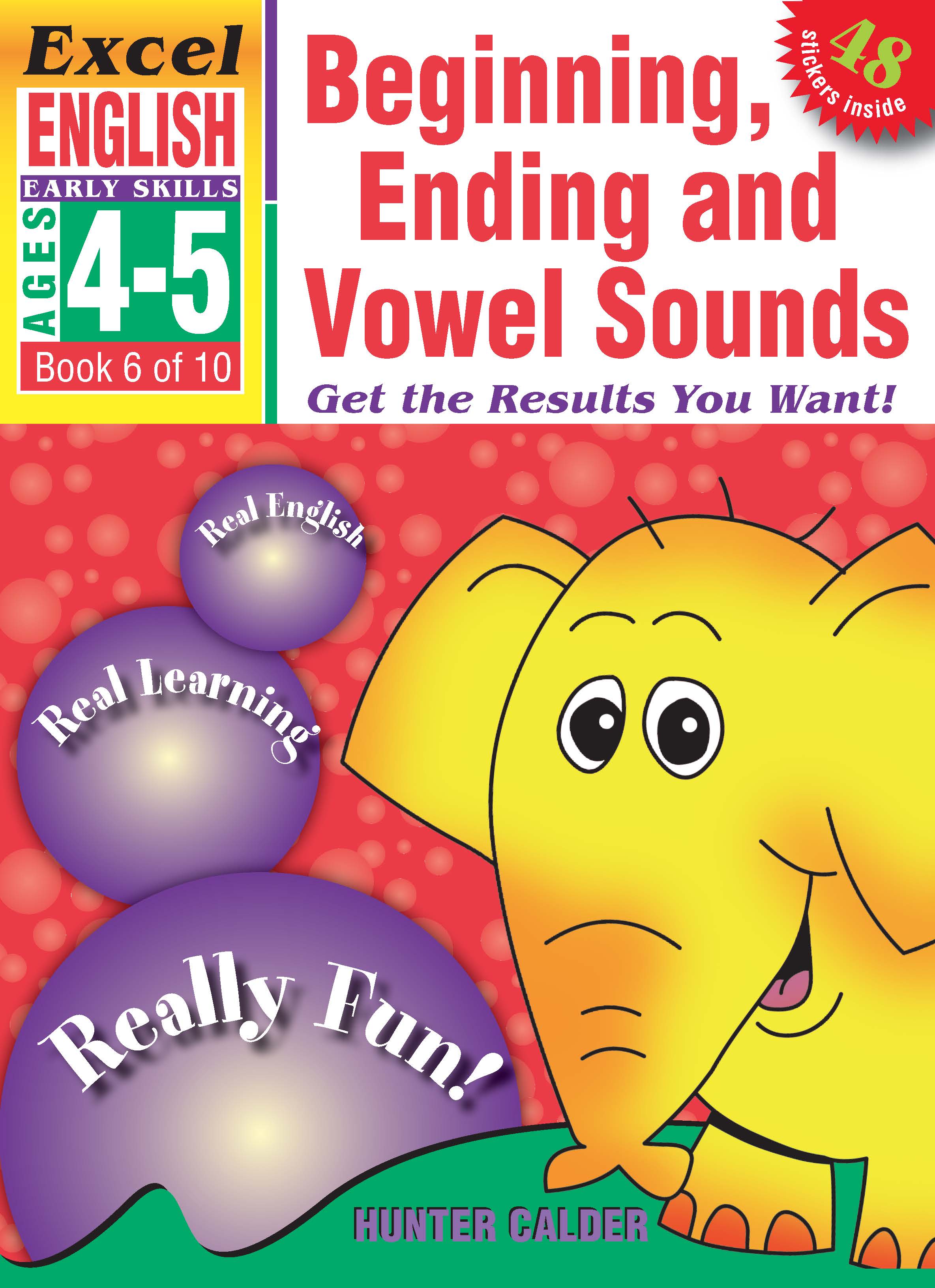 Picture of Excel Early Skills English Book 6: Beginning, Ending and Vowel Sounds Ages 4-5